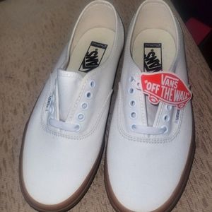 Vans NWT women's S8.5W "Old Skool Shoe" White/Brown